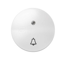 Клавиша с индикатором и пиктограммой звонок для 75160-39 Simon88 бел. 88015-30
