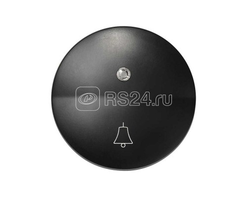 Клавиша с индикатором и пиктограммой звонок для 75160-39 Simon88 графит 88015-38
