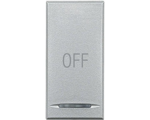 Клавиша с символами для системы автоматизации для 1 функции 1мод. OFF Axolute алюм. Leg BTC HC4915AA