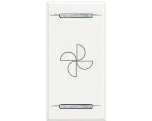 Клавиша с символами для системы автоматизации для 2 функц. 1мод. Вентилятор Axolute бел. Leg BTC HD4911BC
