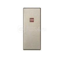 Клавиша узкая с индикатором для 75134-69 Simon82 Centralizations шампань 82032-64