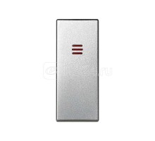 Клавиша узкая с индикатором для 75201; 75253; 75150-69 Simon82 Centralizations алюм. 82011-63