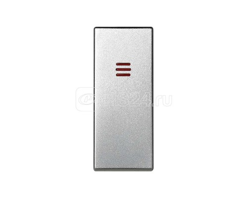 Клавиша узкая с индикатором для 75201; 75253; 75150-69 Simon82 Centralizations алюм. 82011-63