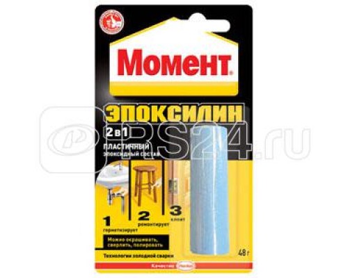 Клей эпоксидный Момент Эпоксилин 48г в шоу-боксе Момент C0036937