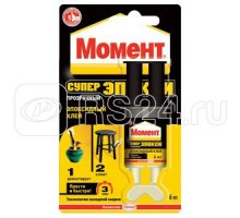 Клей эпоксидный Момент супер эпокси 6мл шприц прозр. Момент C0036331