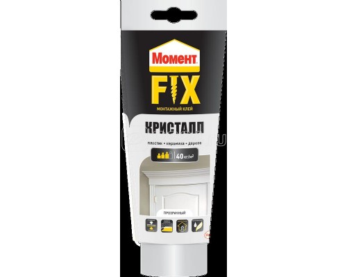 Клей монтажный Момент FIX кристалл 185г Момент Б0047947