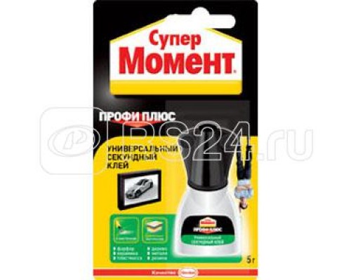Клей Супер Момент Профи плюс 5г на единичной блистер-карте (с кисточкой) Момент C0036327