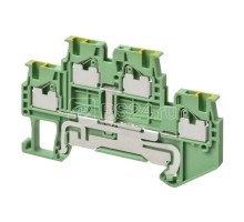 Клемма XW5GP15112 Push-in Plus 1.5кв.мм 1п 2-х рядная 500В 17.5А земля Omron 670015