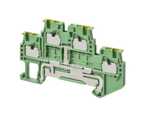 Клемма XW5GP15112 Push-in Plus 1.5кв.мм 1п 2-х рядная 500В 17.5А земля Omron 670015