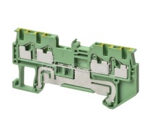 Клемма XW5GP15121 Push-in Plus 1.5кв.мм 2п 2-х рядная 500В 17.5А земля Omron 669956
