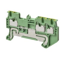 Клемма XW5GP15221 Push-in Plus 1.5кв.мм 3п 2-х рядная 500В 17.5А земля Omron 670000