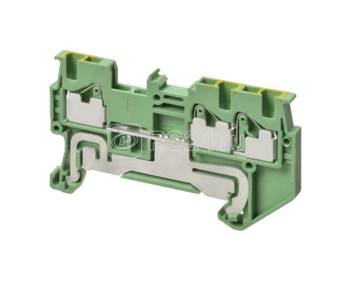 Клемма XW5GP15221 Push-in Plus 1.5кв.мм 3п 2-х рядная 500В 17.5А земля Omron 670000