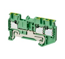 Клемма XW5GP25121 Push-in Plus 2.5кв.мм 3п 1-рядная 500В 17.5А земля Omron 676103