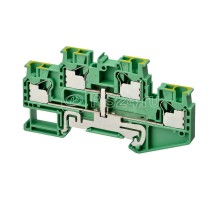Клемма XW5GP40112 Push-in Plus 4.0кв.мм 4п 1-рядная 1000В 179А земля Omron 676102