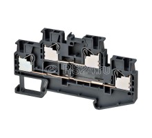 Клемма XW5TP25112 Push-in Plus 2.0кв.мм 4п 1-рядная 1000В 179А черн. Omron 676108