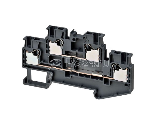 Клемма XW5TP25112 Push-in Plus 2.0кв.мм 4п 1-рядная 1000В 179А черн. Omron 676108