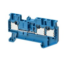 Клемма XW5TP25121BL Push-in Plus 2.5кв.мм 3п 1-рядная 500В 17.5А гол. Omron 676110
