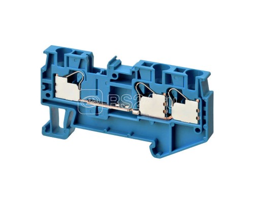 Клемма XW5TP40121BL Push-in Plus 4.0кв.мм 4п 1-рядная 1000В 179А гол. Omron 676117