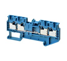 Клемма XW5TP40221BL Push-in Plus 4.0кв.мм 4п 1-рядная 1000В 179А гол. Omron 676118
