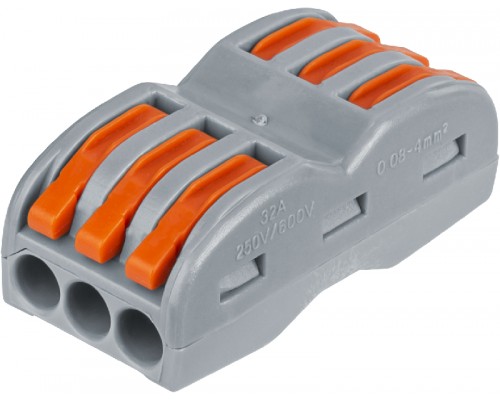 Клемма монтажная 14 220 NTC-R-3х3-6-50 (уп.50шт) NAVIGATOR 14220