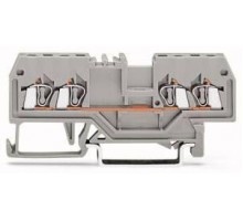 Клемма проходная 4-проводн. (0.08-1.5мм) с фронт. подкл. желт. WAGO 279-836