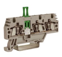 Клемма пруж. HMM.2/1+2/SGR 2.5кв.мм сер. с размыкателем DKC ZHMS20GR