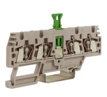 Клемма пруж. HMM.2/2+2/SGR 2.5кв.мм с размыкателем сер. DKC ZHMS10GR