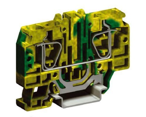 Клемма пруж. HTE.10 10кв.мм для заземл. жел./зел. DKC ZHT330