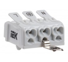 Клемма пружинная соединительная КСПнз3-L+N+PE ИЭК UKZ-B06-3P-F1-E1-10