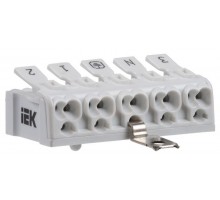 Клемма пружинная соединительная КСПнз5-3L+N+PE ИЭК UKZ-B06-5P-F1-E1-10