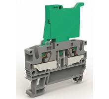 Клемма с держателем предохранителя на 4кв.мм с индикацией DKC ZEFF448GR