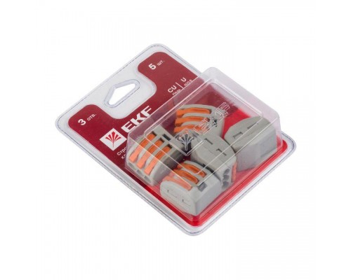 Клемма СМК 222-413 (блист.5шт) EKF plc-smk-413b