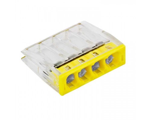 Клемма СМК 2273-244 (с пастой) 4 отверстия 0.5-2.5кв.мм (уп.100шт) PROxima EKF plc-smk-2273-244