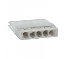 Клемма СМК 2273-245 (с пастой) 5 отверстий 0.5-2.5кв.мм (уп.100шт) PROxima EKF plc-smk-2273-245
