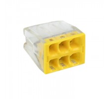 Клемма СМК 2273-246 (с пастой) 6 отверстий 0.5-2.5кв.мм (уп.50шт) PROxima EKF plc-smk-2273-246