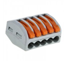 Клемма СМК-415 с рычагом 5 отверстий 0.08-2.5кв.мм (уп.100шт.) PROxima EKF plc-smk-415