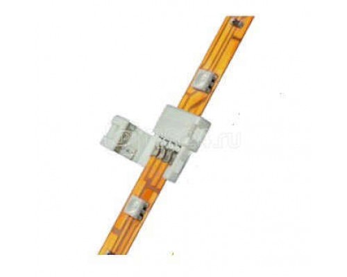 Клемма соединительная UTC-L-4/B20-RGB WHITE 020 POLYBAG для светодиодных лент 5050 RGB 4 контакта IP20 бел. (уп.20шт) Uniel 06607