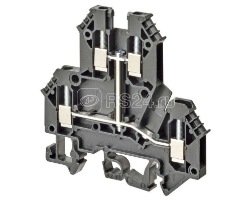 Клемма винтовая XW5TS25112V 2.5кв.мм 1п 2-х рядная 800В 24А черн. Omron 669264
