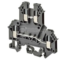 Клемма винтовая XW5TS25112 2.5кв.мм 1п 2-х рядная 800В 24А черн. Omron 669326