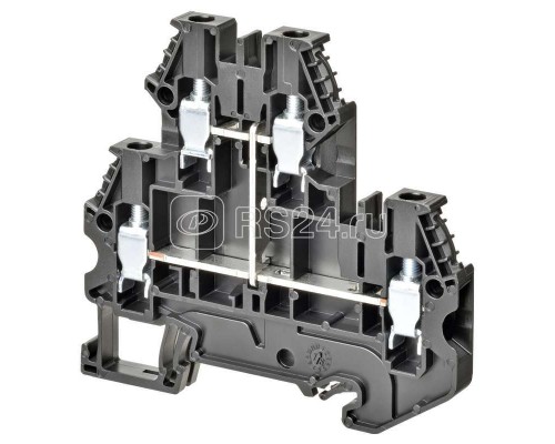 Клемма винтовая XW5TS40112V 4.0кв.мм 1п 2-х рядная 800В 32А черн. Omron 669251