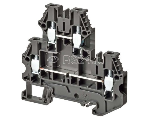 Клемма винтовая XW5TS40112 4.0кв.мм 1п 2-х рядная 800В 32А черн. Omron 669311