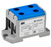 Клемма вводная силовая КВС 16-95кв.мм. 2-ряд. син. ИЭК YZN13-095-K07