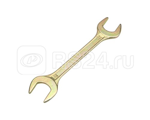 Ключ рожковый 24х27мм желт. цинк Rexant 12-5833-2