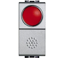 Кнопка 10А 1P-NО + индикатор с красн. рассеив. Leg BTC NT4038R