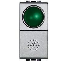 Кнопка 10А 1P-NО + индикатор с зел. рассеив. Leg BTC NT4038V