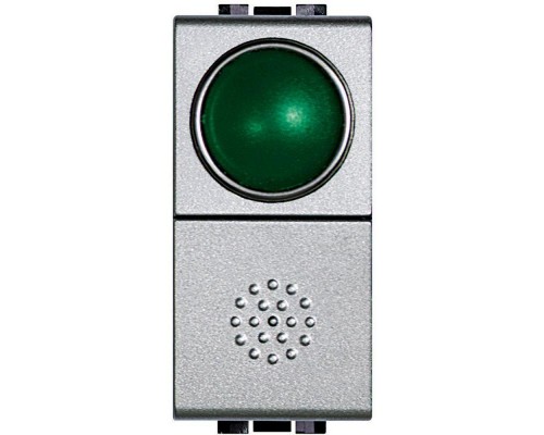 Кнопка 10А 1P-NО + индикатор с зел. рассеив. Leg BTC NT4038V