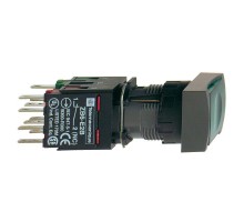 Кнопка 16мм 12-24В зел. с подсветкой с возвр. SchE XB6DW3B1B