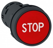 Кнопка 22мм 1НЗ STOP красн. SchE XB7NA4234