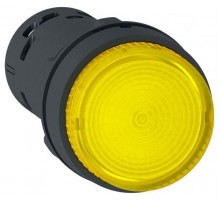 Кнопка 22мм 24В желт. с подсветкой SchE XB7NW38B1