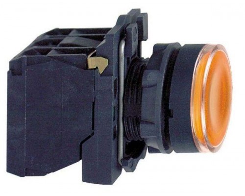 Кнопка 22мм 48-120В с подсветкой желт. SchE XB5AW35G5